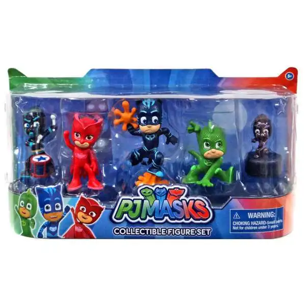 Disney Junior PJ Masks Ninjalino, Gekko, Catboy, Owlette & Night Ninja Figure 5-Pack