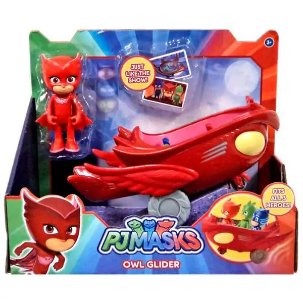 Disney Junior PJ Masks Owl Glider Vehicle & Figure [with Owlette]