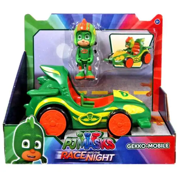 Disney Junior PJ Masks Race into the Night Gekko-Mobile Exclusive Vehicle & Figure