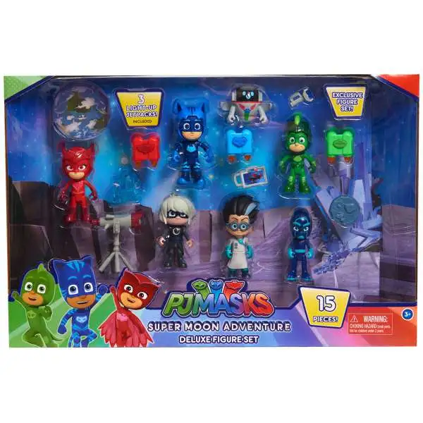 Disney Junior PJ Masks Super Moon Adventure 3-Inch Figure 7-Pack