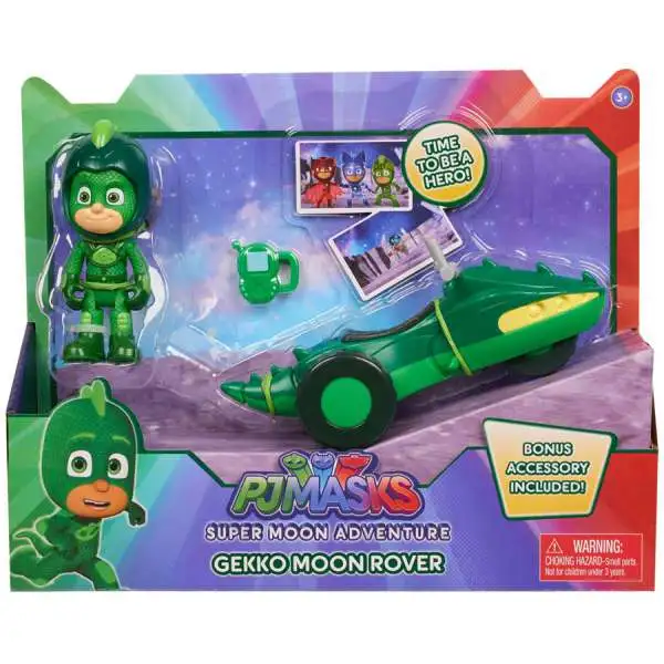 Disney Junior PJ Masks Super Moon Adventure Gekko Moon Rover Vehicle & Figure
