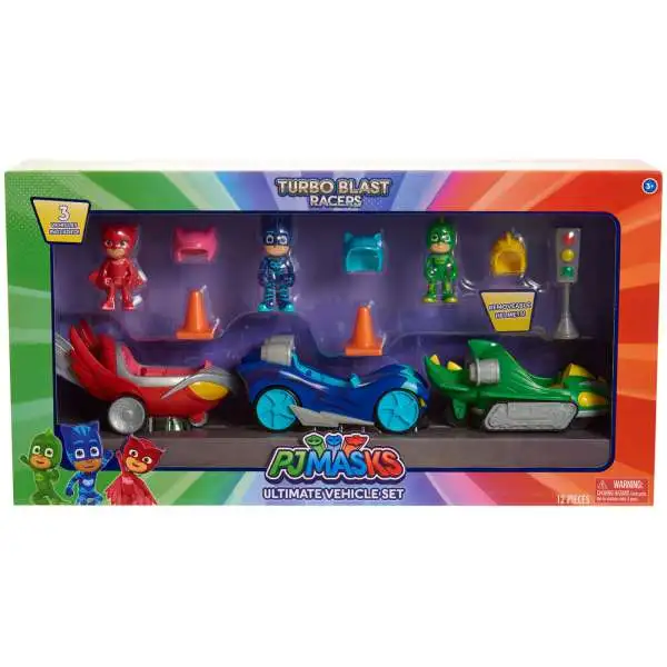 Disney Junior PJ Masks Turbo Blast Racers Turbo Blast Racer Ultimate Vehicle Set