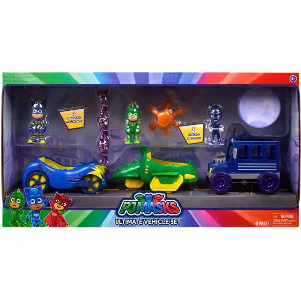 Disney Junior PJ Masks Ultimate Vehicle Set 6-Pack [Catboy, Gekko & Night Ninja with Vehicles]