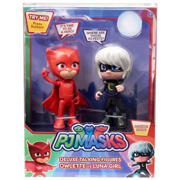 Disney Junior PJ Masks Owlette & Luna Girl Exclusive Talking Action Figure 2-Pack