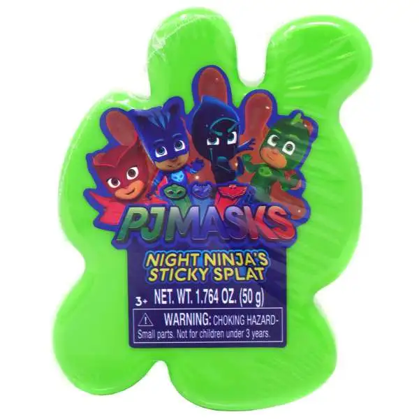Disney Junior PJ Masks Night Ninja's Sticky Splat 1.764 Ounce Slime [Green]