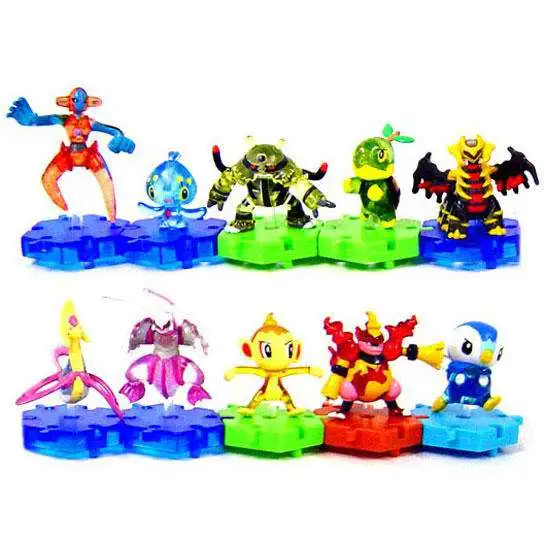 Pokemon Japanese Connecting Figures Series 3 Set of 10 Connecting PVC Figures [Translucent]