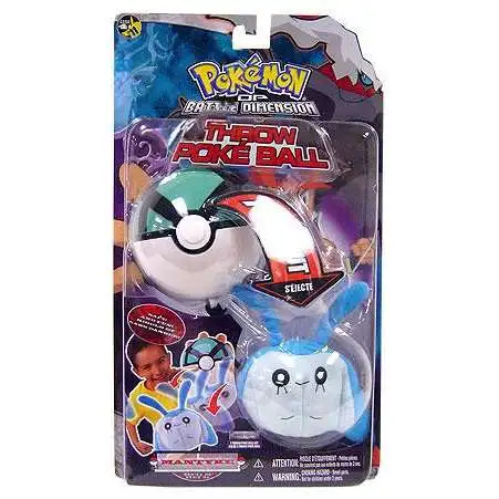 Pokemon Diamond & Pearl DP Series 6 Mantyke Throw Poke Ball Plush