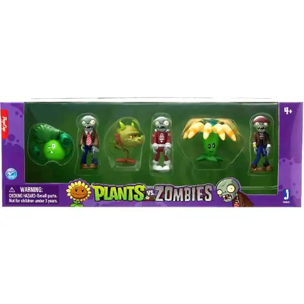 Plants vs. Zombies Mini Figure 6-Pack