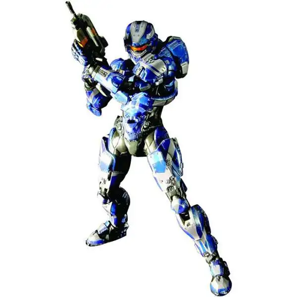 Halo 4 Play Arts Kai Series 1 Spartan Warrior Action Figure [Blue]