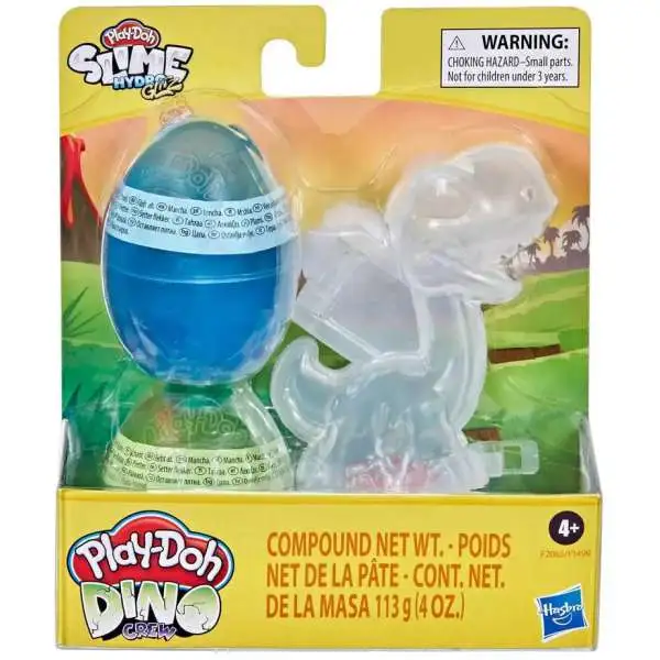 Play-Doh Slime Hydro Glitz Dino Crew Brontosaurus 4 Ounce Bones Egg Pack