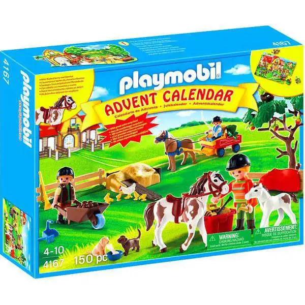 Playmobil Advent Calendar Pony Farm Set 4167 - ToyWiz