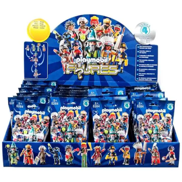 Playmobil Figures Series 4 Blue Mystery Box [48 Packs]