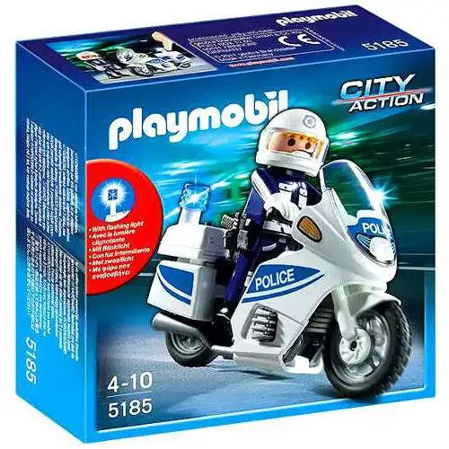 Playmobil City Action Police Motorcycle Set #5185