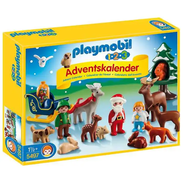 Playmobil Advent Calendar 1.2.3 Christmas in the Forest Set #5497