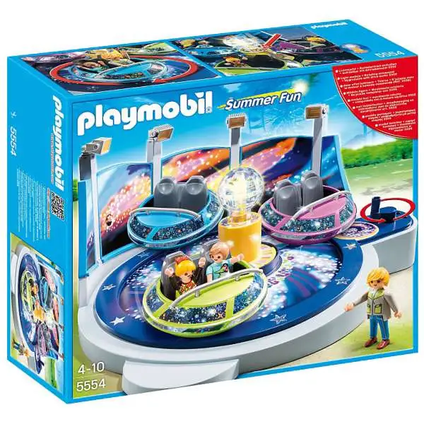 Playmobil Summer Fun Spinning Spaceship Ride with Lights Set #5554