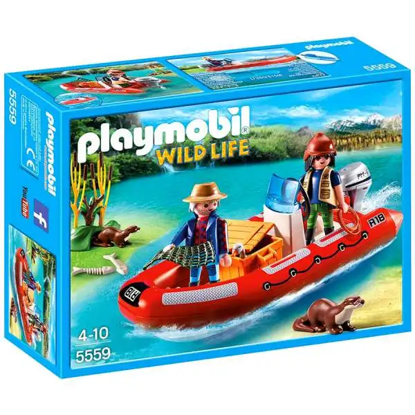 Playmobil Wild Life Inflatable Boat with Explorers Set #5559
