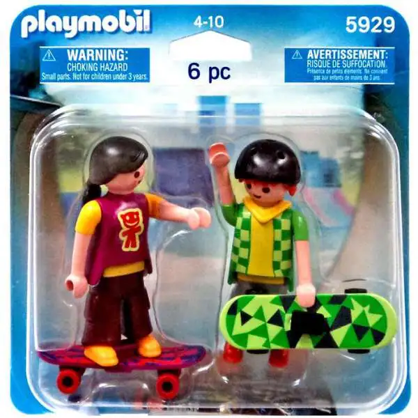 Playmobil Figures Skaters Set #5929 [Damaged Package]