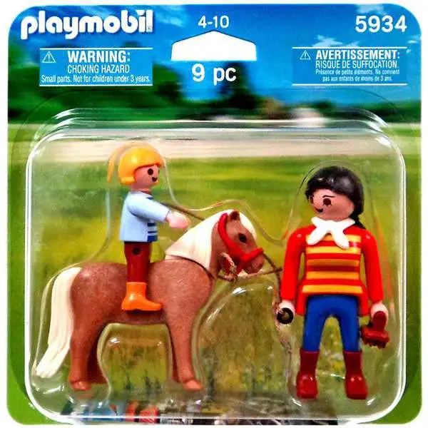 Playmobil Figures Pony Ride Set #5934 [Damaged Package]