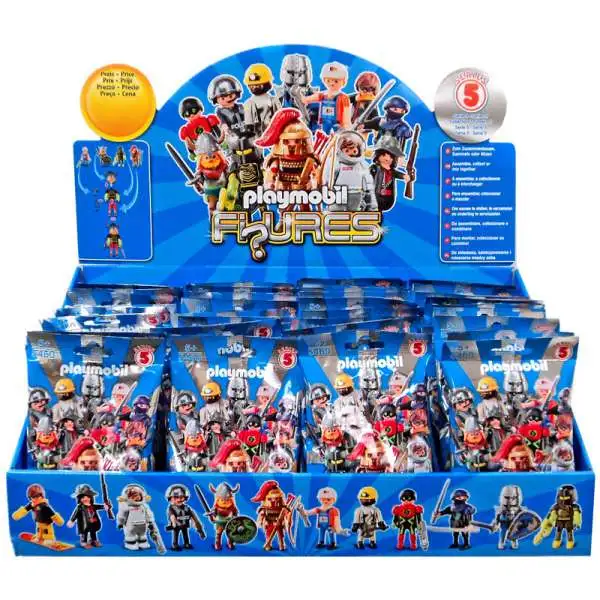 Playmobil Figures Series 5 Blue Mystery Box [48 Packs]