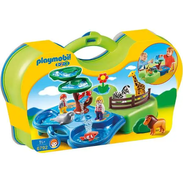 Playmobil 1.2.3 Take Along Zoo & Aquarium Set #6792