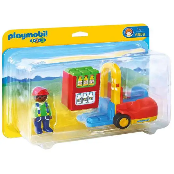 Playmobil 1.2.3 Forklift Set #6959