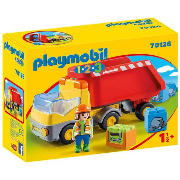 Playmobil 1.2.3 Dump Truck Set #70126