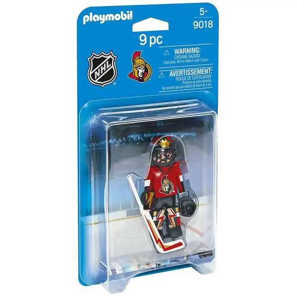 Playmobil NHL Hockey Sports & Action NHL Ottawa Senators Goalie Set #9018