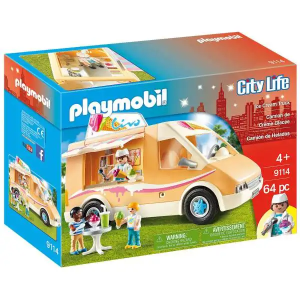 Playmobil City Life Ice Cream Truck Set #9114 [Damaged Package]