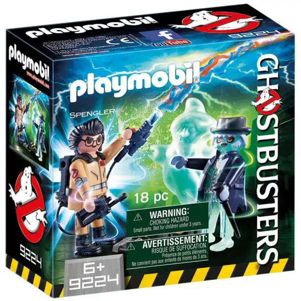 Playmobil Ghostbusters Spengler & Ghost Set #9224 [Damaged Package]