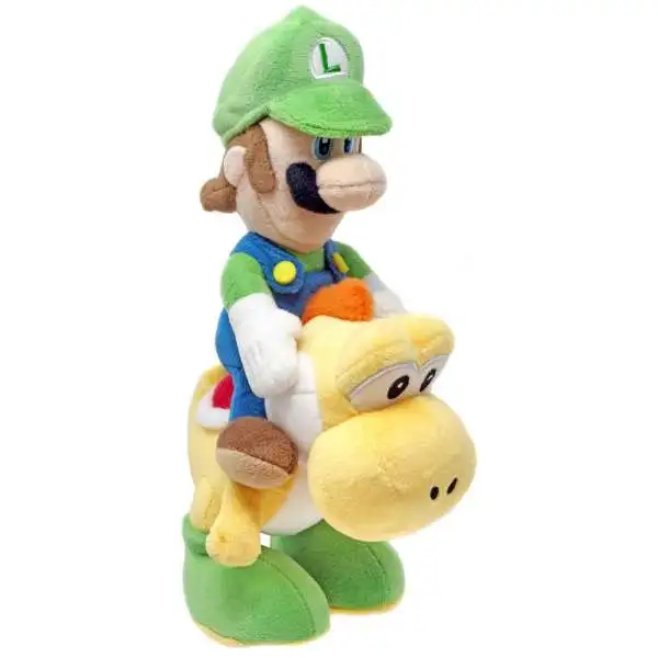 Super Mario Bros Luigi 8-Inch Plush [Riding Yellow Yoshi]