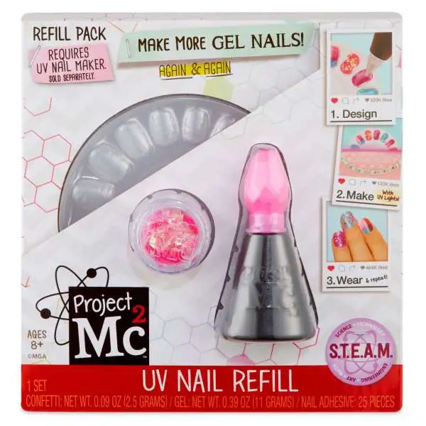 Project MC2 UV Nail Refill Refill Pack [Pink]