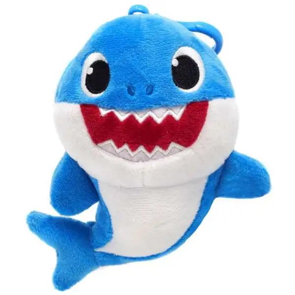 Pinkfong Baby Shark Daddy Shark 5.5-Inch Plush Clip On [Blue]