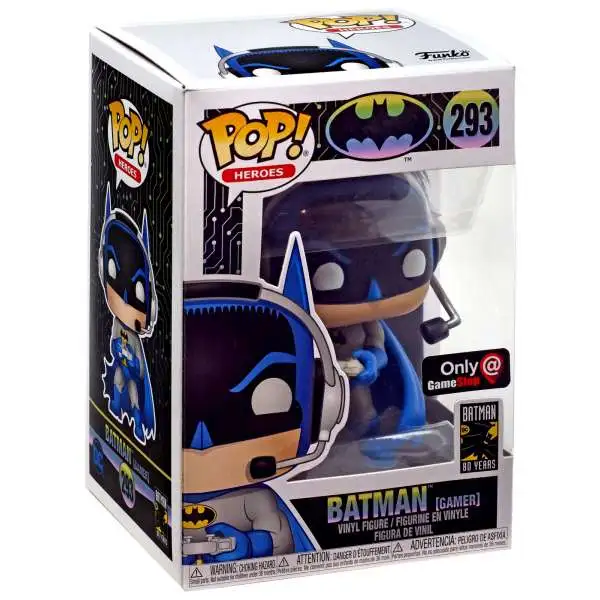 Funko DC Batman 80th POP! Heroes Batman Exclusive Vinyl Figure #293 [Gamer]