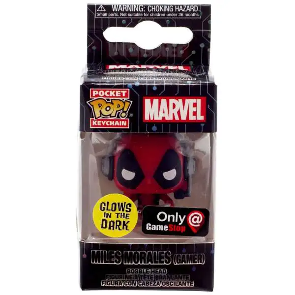 Funko Marvel Pocket POP! Deadpool Exclusive Keychain [Gamer, Glow-in-the-Dark]