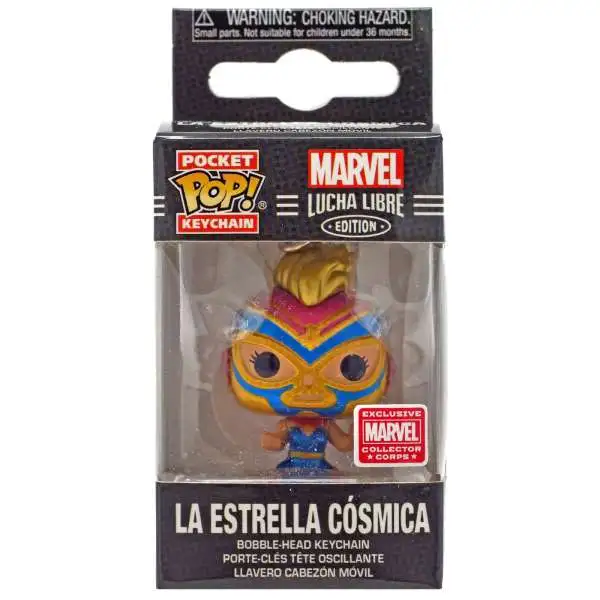 Funko Marvel Luchadores Pocket POP! La Estrella Cosmica Exclusive Keychain
