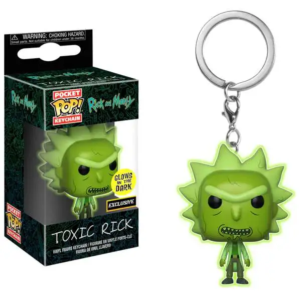 Funko Rick & Morty Pocket POP! Toxic Rick Exclusive Keychain [Glows in the Dark]