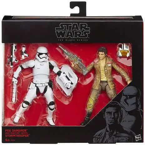 Star Wars The Force Awakens Black Series Poe Dameron & Riot Control Stormtrooper Action Figure 2-Pack