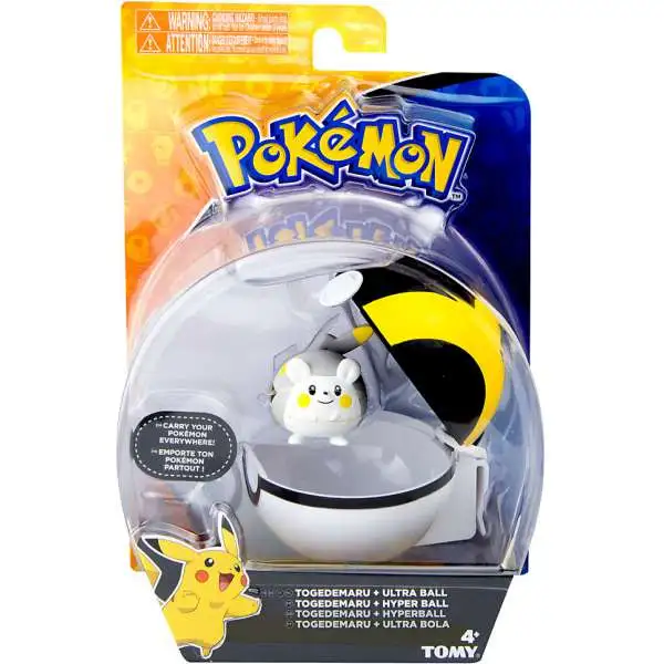 Pokemon Clip n Carry Pokeball Togedemaru & Ultra Ball Figure Set