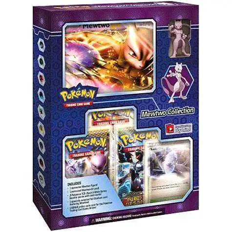 Pokemon Black & White Next Destinies Mewtwo Collection Box [3 Booster Packs, Oversize Card & Figure! ]