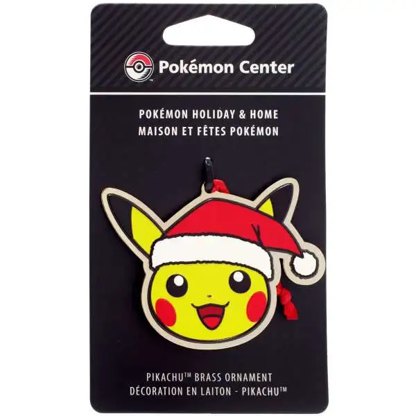 Pokemon Pikachu 3-Inch Brass Ornament [Santa Hat]