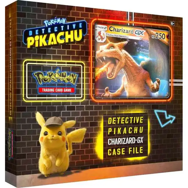 Pokemon Detective Pikachu Charizard-GX Case File [6 Booster Packs, Foil Promo Card & Foil Oversize Card!]