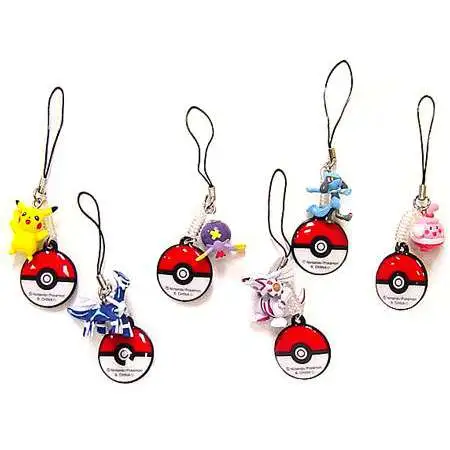 Pokemon Diamond & Pearl Screen Cleaners Set of 6 Handheld DS Screen-Cleaners PVC Figures