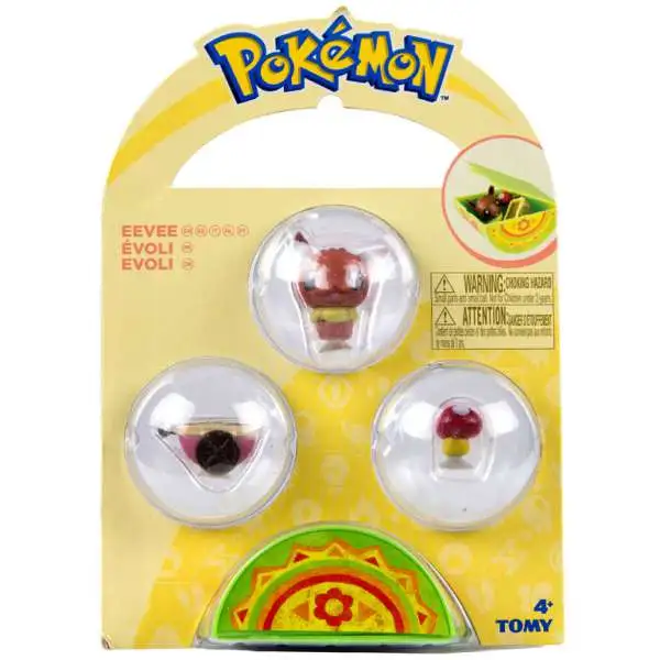 Pokemon Petite Pals Eevee Mini Figure 3-Pack