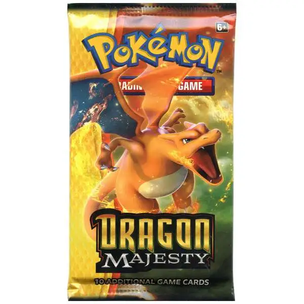 Fresh Sealed Pokémon Dragon Majesty Sealed Blister Booster Pack Charizard Art 