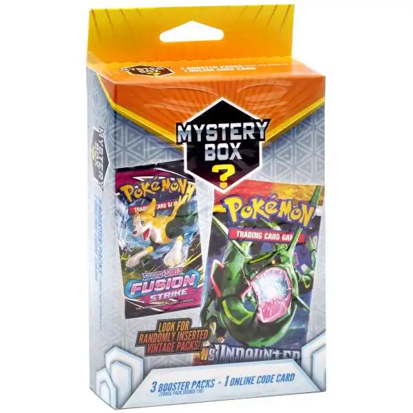 Pokemon Mystery Box HANGER Box [3 Booster Packs + 1 Online Code]