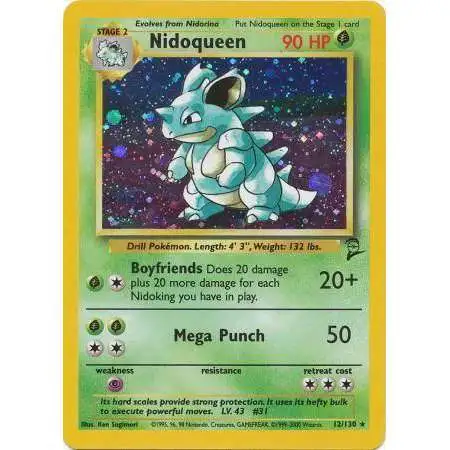 Pokemon Base Set 2 Holo Rare Nidoqueen #12
