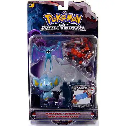 Pokemon Diamond & Pearl Series 10 Shinx, Zubat & Rhyperior Figure 3-Pack