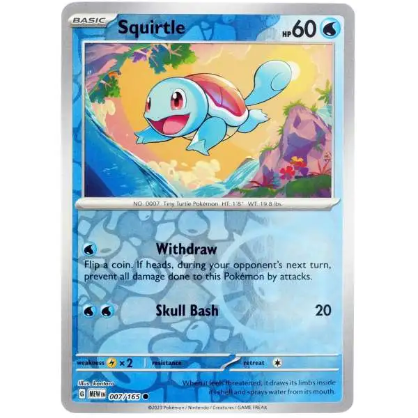 Pokemon Scarlet & Violet 151 Common FOIL Squirtle #7