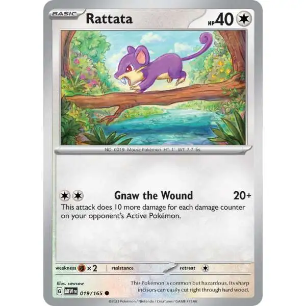 Pokemon Scarlet & Violet 151 Common Rattata #19