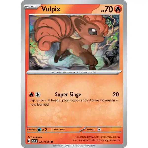 Pokemon Scarlet & Violet 151 Common Vulpix #37